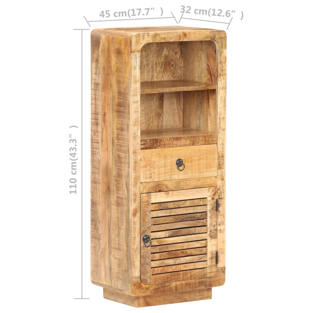 Highboard 45x32x110 cm Rough Mango Wood